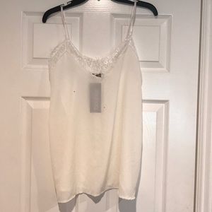 White camisole tank top Boohoo NWT